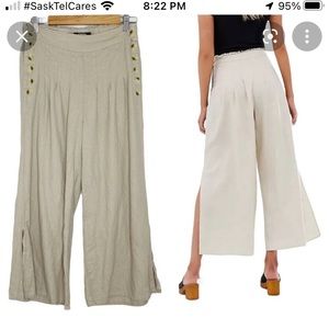 Rewash brand wide leg pants. Sz L. Colour is RUST. Not white.